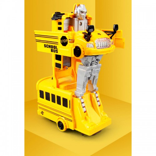 Universal Automatic Transforming Driving Bus Toy with 3D Lightning and Sound Universal Automatic Transforming Driving Bus Toy with 3D Lightning and Sound